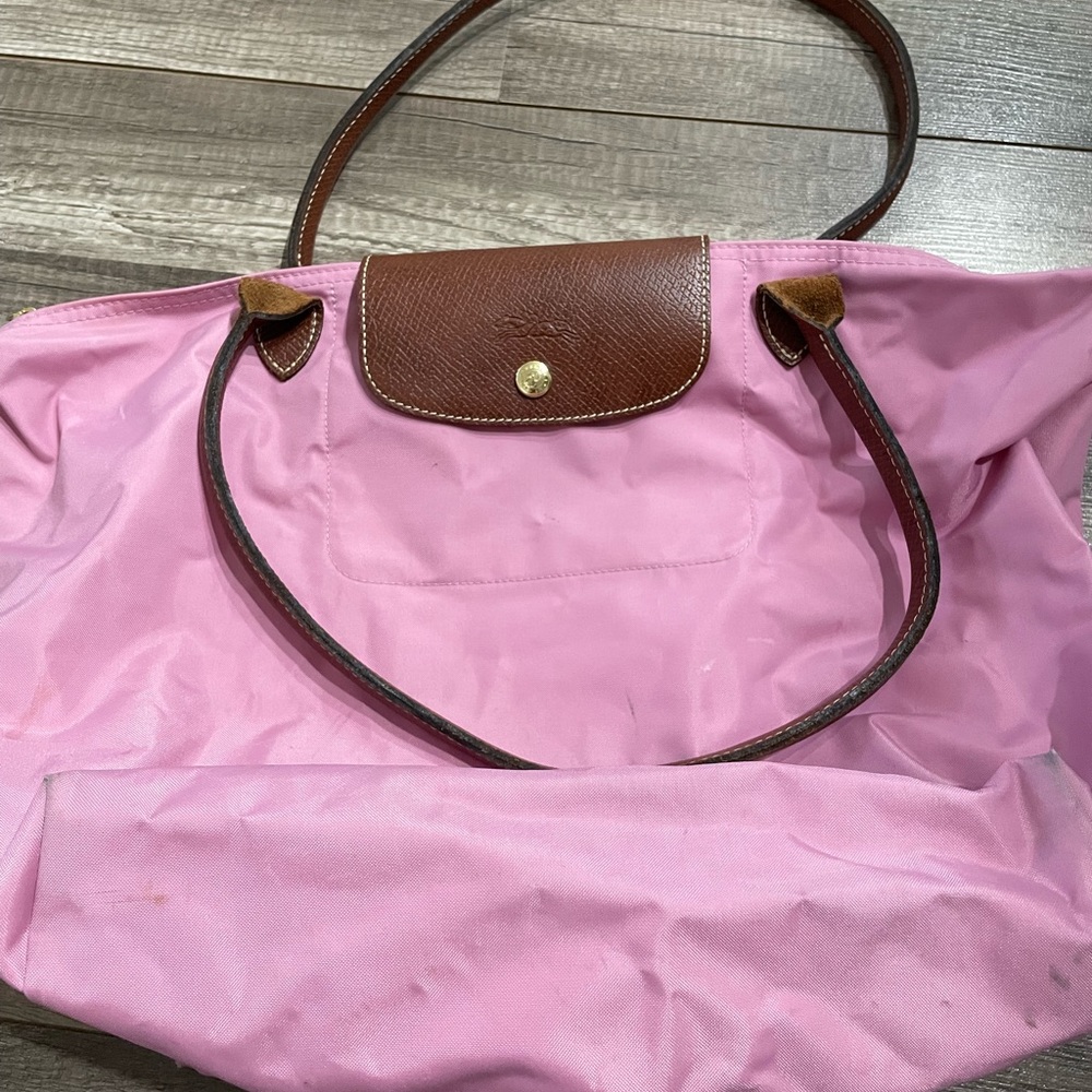 pink Longchamp bag